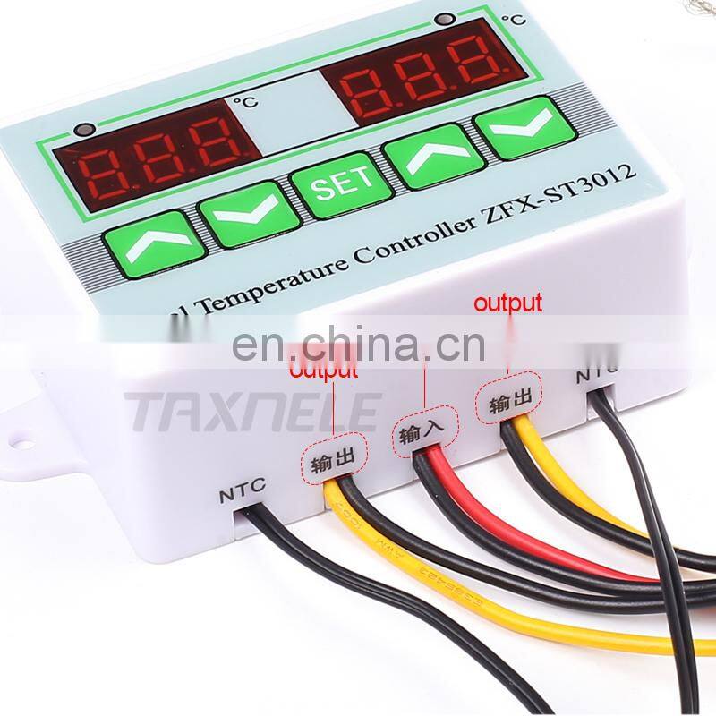 Digital Dual Display Temperature Controller Intelligent Thermostat Regulator Temp Incubator controller Switch with Dual Sensor