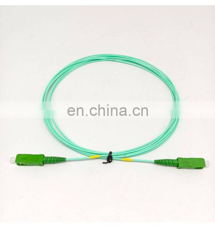 1.6mm 2.0mm sm aqua patch cable 9/125 sc/apc to sc/apc 1.5m 3.5m white simplex optical fiber patch cord