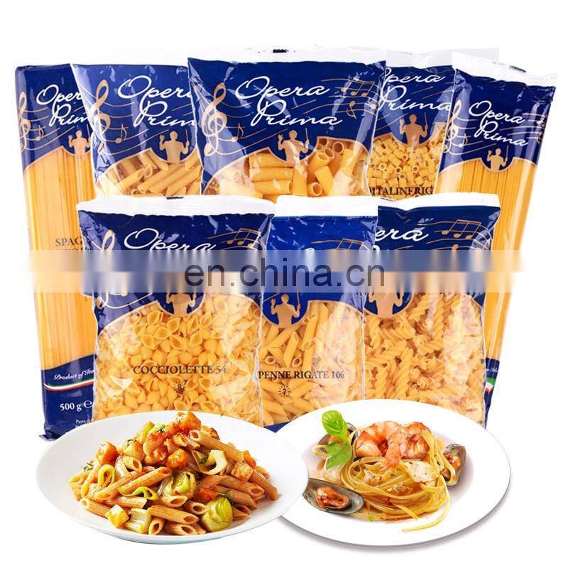 Best price packaging For Spaghetti and Fusilli Spiral Pasta Packaging pastanoodles packaging bags