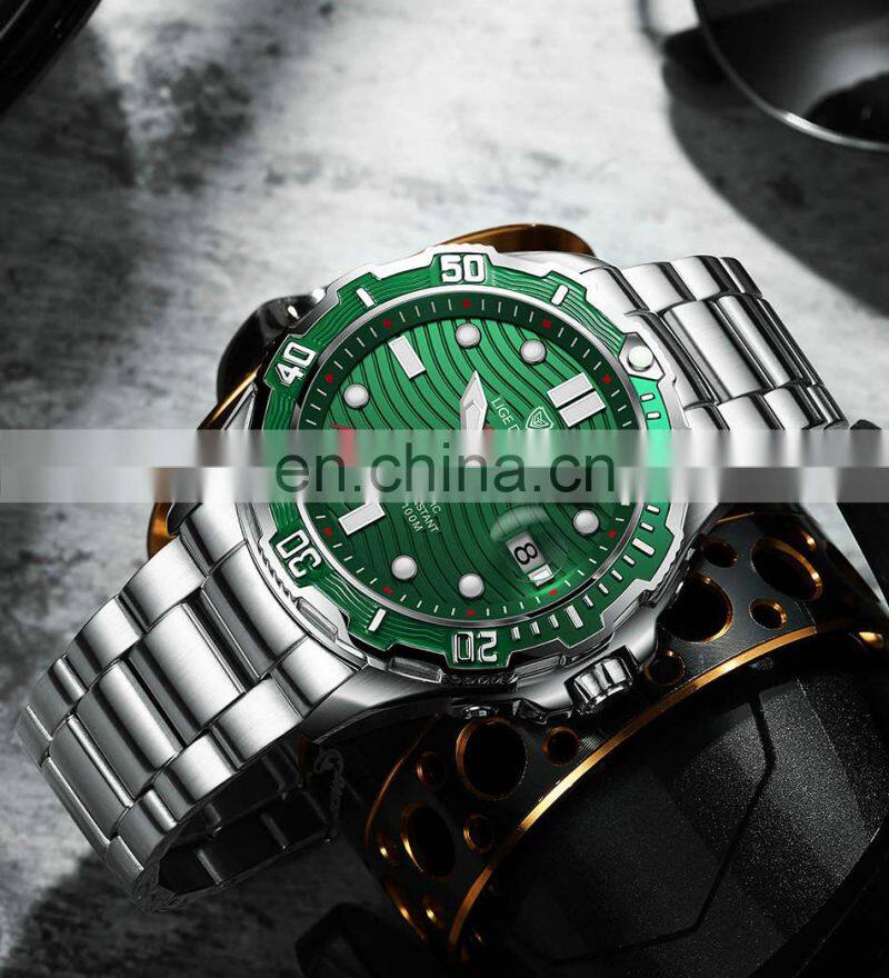 LIGE 6811 Men Watch Automatic Mechanical Watches Steel Waterproof watches men wrist military