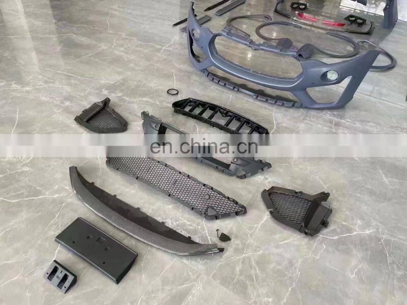 Runde Front Bumper Grille Side Skirts Wheel Eyebrow Rear Bumper Exhaust Tips For Maserati Levante Trofeo Style Body Kit