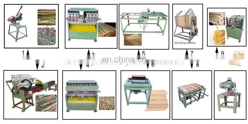 Bamboo Stick Sharpening Machine Toothpick Production Line Chopsticks Packing Machines