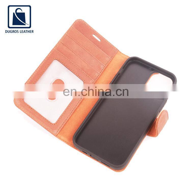 Nickle Fitting Matching Stitching Fashion Style Hot Selling High Quality Genuine Leather Phone Cover from Indian Exporter