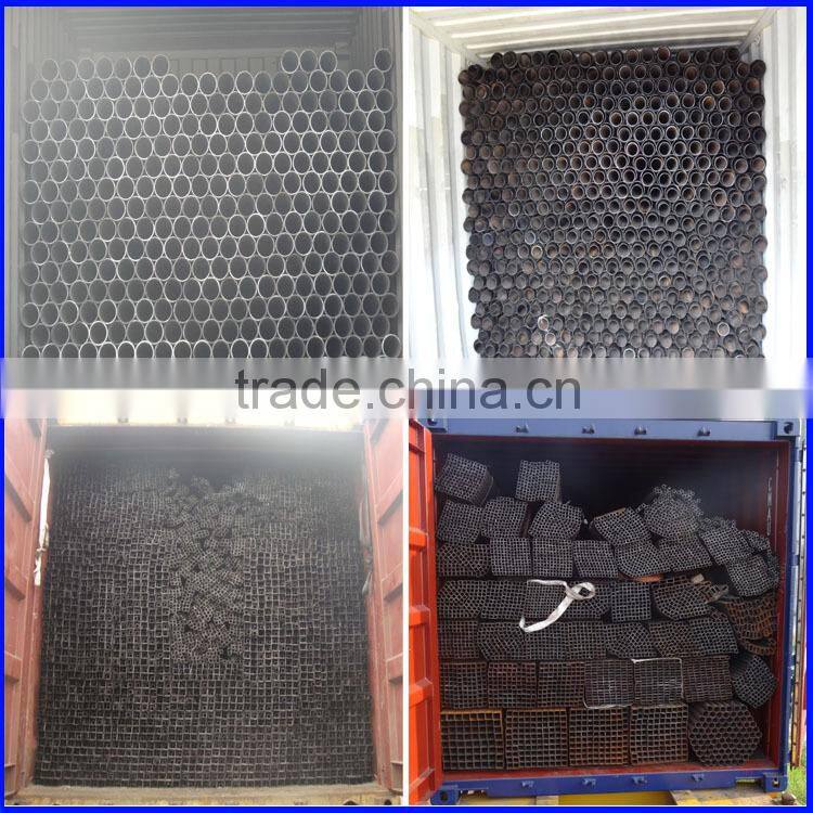 Schedule 40 black welded steel pipe with lowest price and high quality