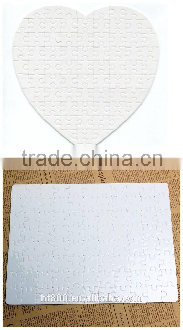 whole sale sublimation blank jigsaw puzzles for heat transfer
