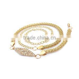 Wholesale 316l stainless steel jewelry dubai gold waist belly chains