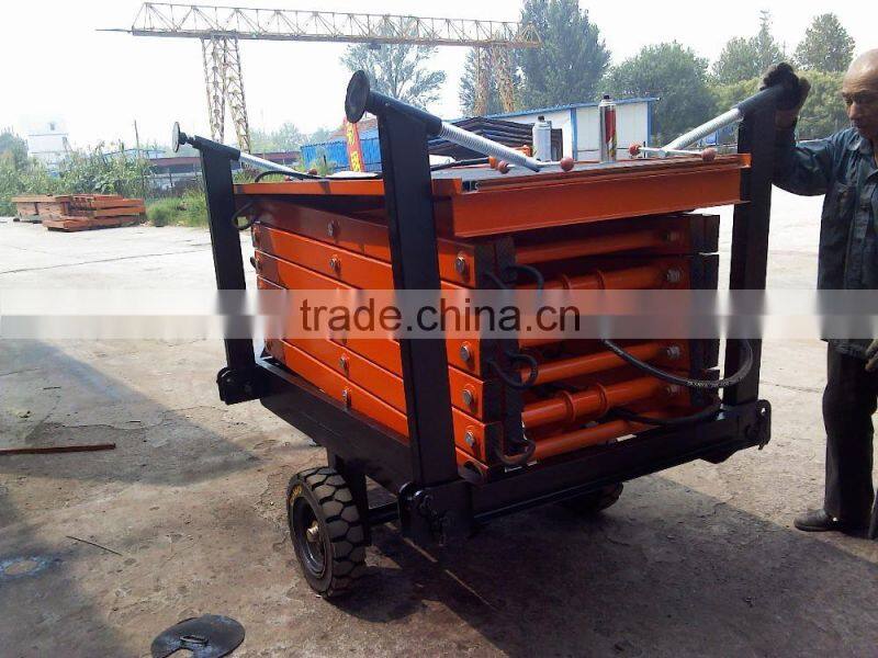 hydraulic scissor vehicle lift/car scissor lifts/1 ton hydraulic scissor lift