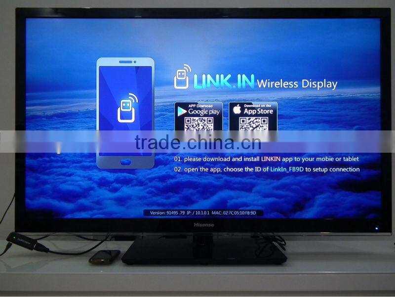 Wi-Fi air caster_T516S, supported Apple & Android 4.2.2 mirror, work for phone/pad/laptop.