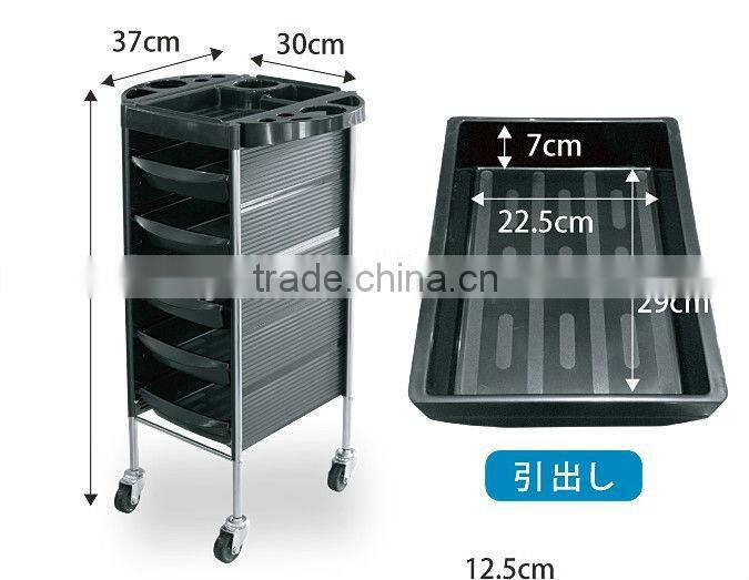 Wood beauty salon hairdressing trolley cart