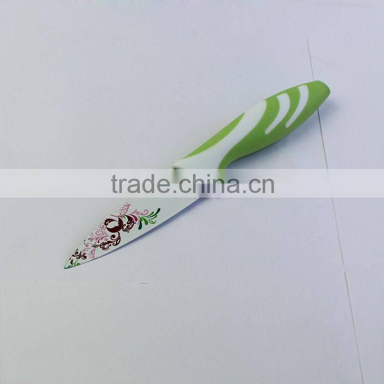 Fashion rose printing paring knife