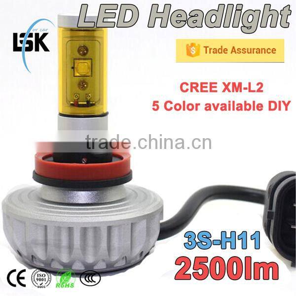 Factory wholesales top quality led headlight bulbs h3 h4 h7 h8 h10 h11 h16