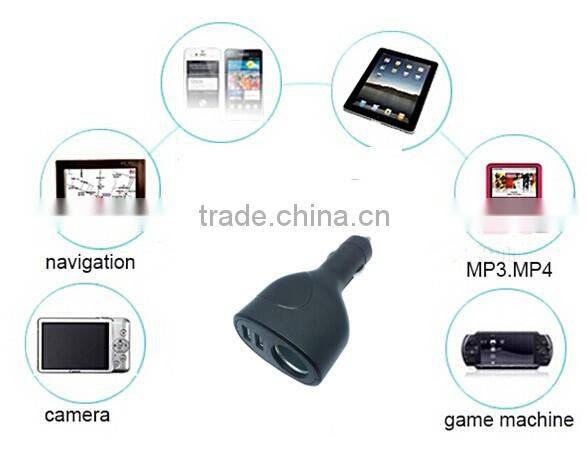 High Quality competitive Price dual Port USB QC 2.0 Car Charger for smartphone with USB Charging Interface
