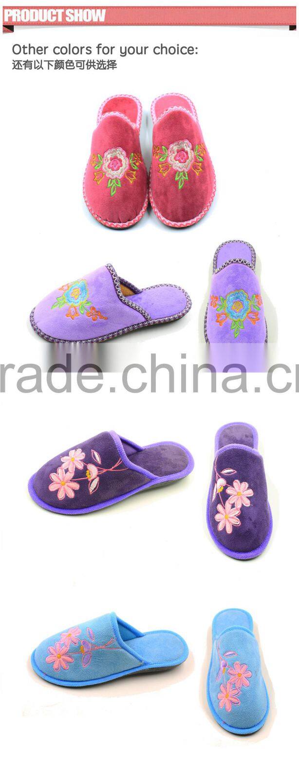 ladies new designs oem warm slipper, winter home slipper, oem indoor slippers