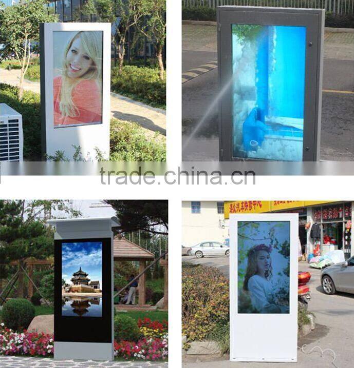 42",46'',47",50",55",65"42 inch floor standing Outdoor Advertising Player/lcd digital signage with high brightness 2000cd/m2