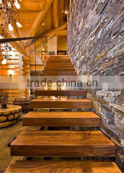 American walnut wood stair tread covers