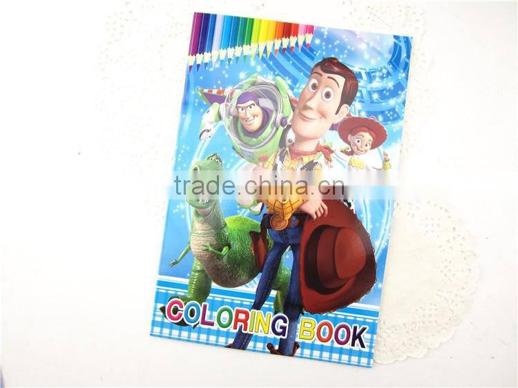 Coloring Book with new cartoon design for kid drawing