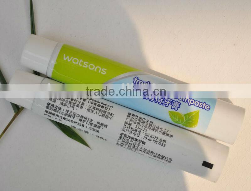 30g laminated tube for toothpaste packaging