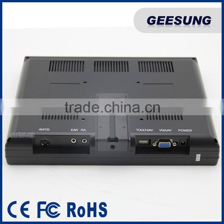 Desktop 12 inch true flat touch screen monitor for POS