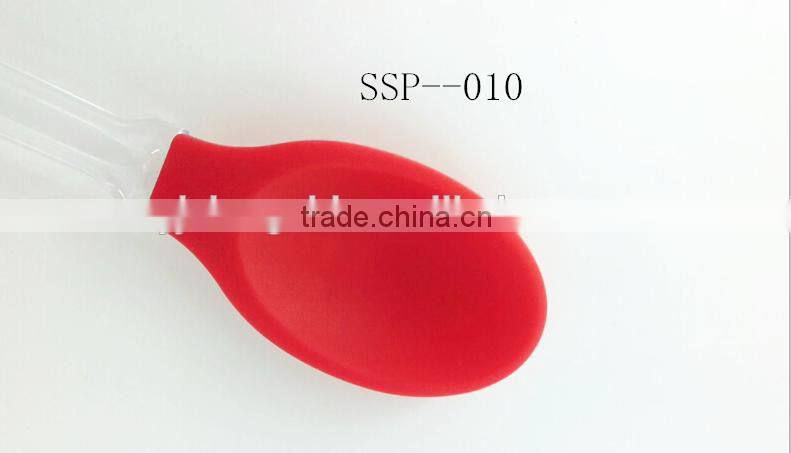 2016 Hot Sale High quality Food Grade Colorful Silicone Solid Spoon Cooking Utensils