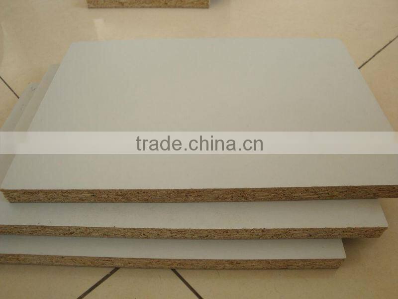 cheap melamine faced particle board/chipboard/ melamine PB, laminated board, MFC for furniture