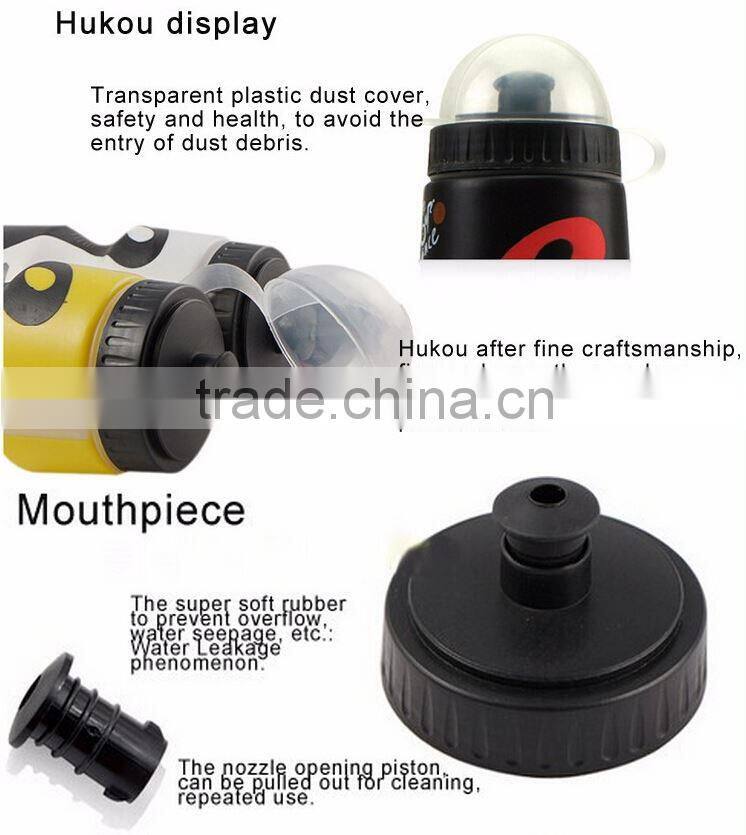 plastic cheap promotional sports water bottle with flip up straw branded