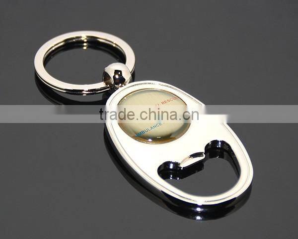 South Africa Public Interests Souvenir Round Print Ambulance Hospital Contact Metal Ellipse Alloy Keychain Bottle Opener Custom