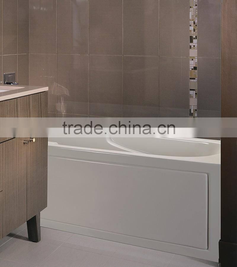 Single panel standard bath screen with towel rail