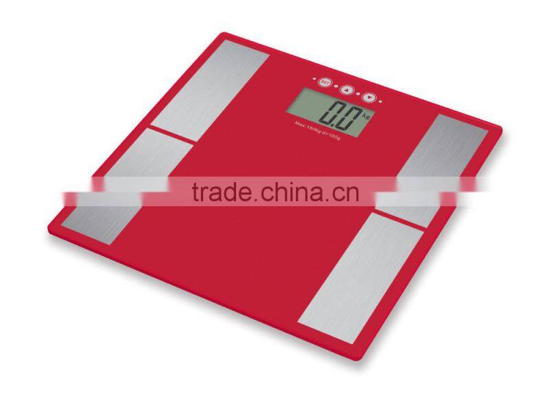digital body fat scale with EMC,ROHS certificate by SGS lab