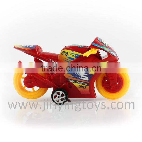 Pull back plastic toy mini motorcycle with EN71