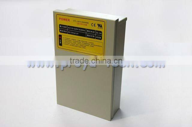 400W Waterproof power supply box for CCTV products 12V33.3A