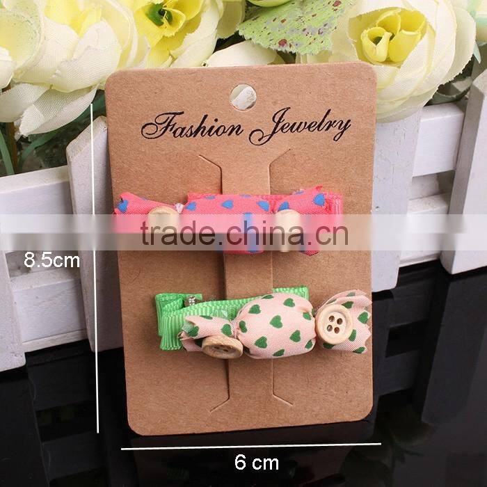 kraft paper hair card for clip display hanging