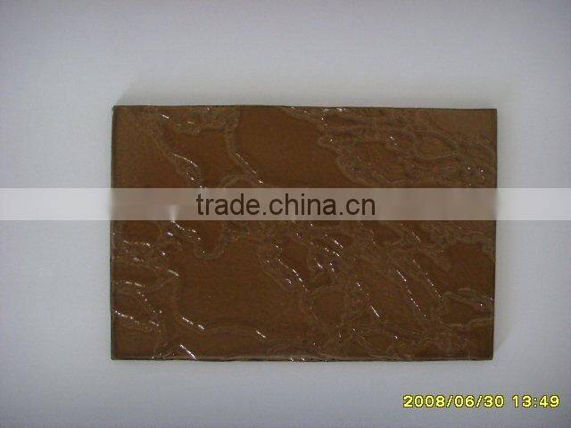6mm decorative flora tinted pattern glass