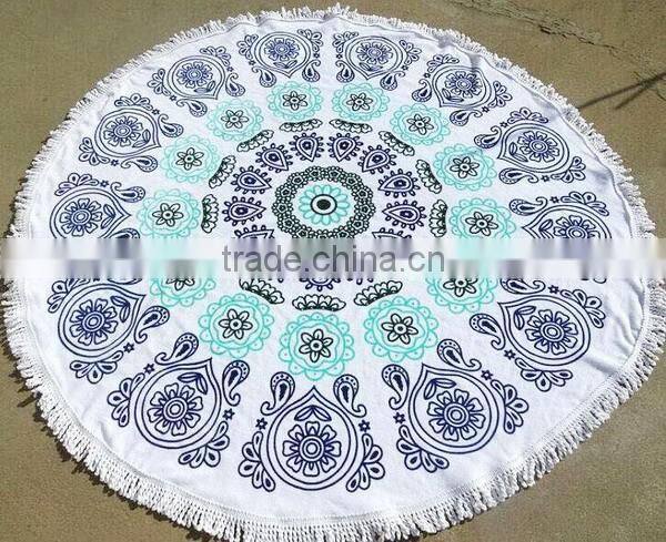 Family travel convenient watermelon pattern fashion beach towel for summer