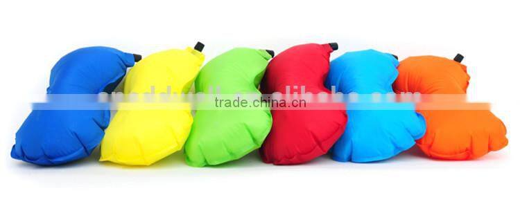 Outdoor travel TPU self inflatable camping pillow