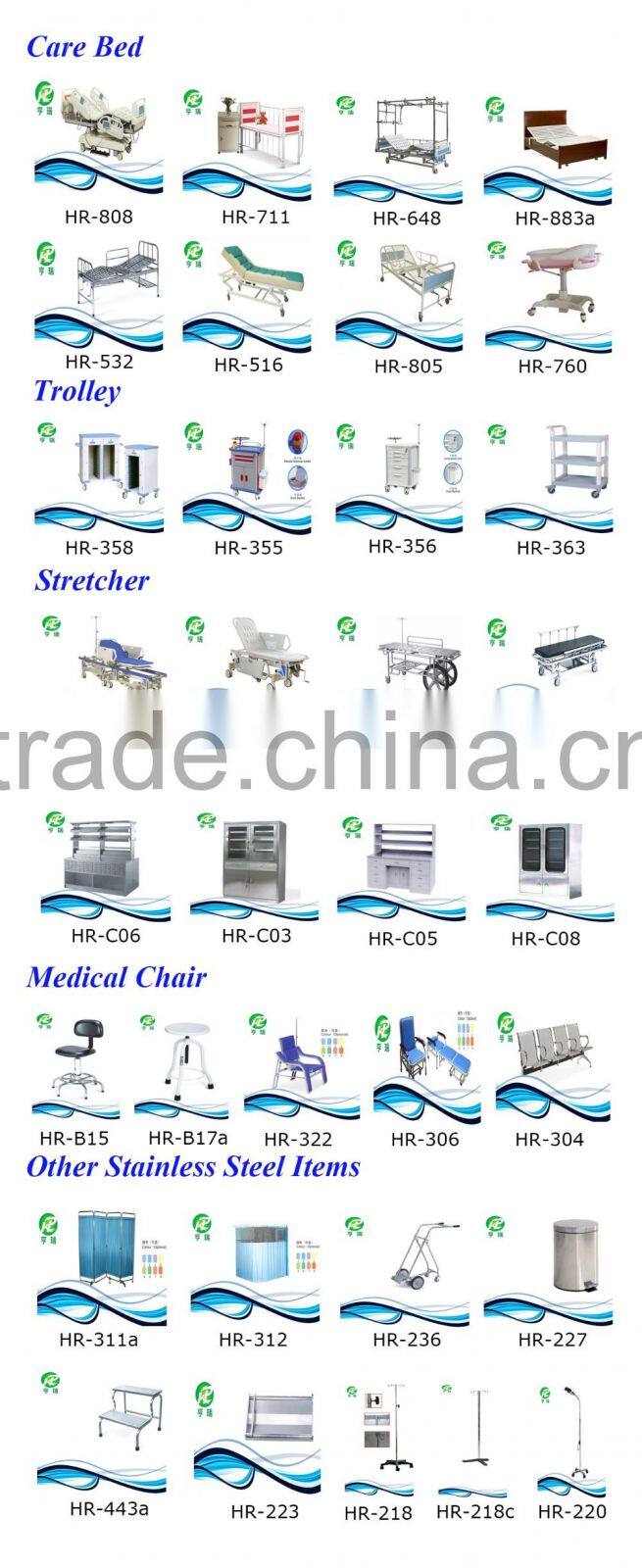 Metal hospital bed side infusion iv pole stand