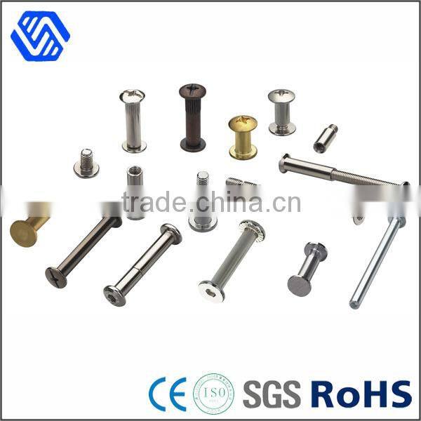 CNC parts didferent color metal stamping parts steel rivet pin