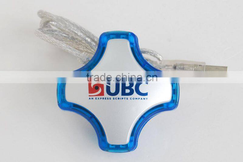 Mini USB hub 4- port usb 2.0 hub with sucker