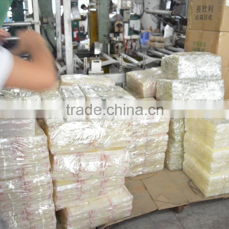 factory opp self adhesive plastic bag custom size with printing header for gift packing