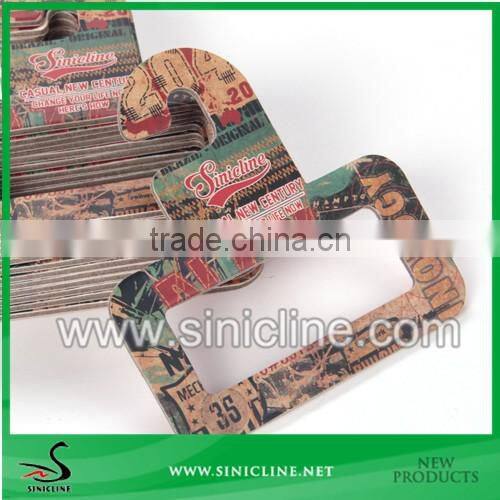 Sinicline Personalized cardboard scarf display hanger