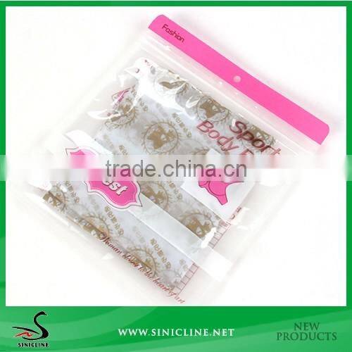 Sinicline PE colorful bag with zip lock for underwear