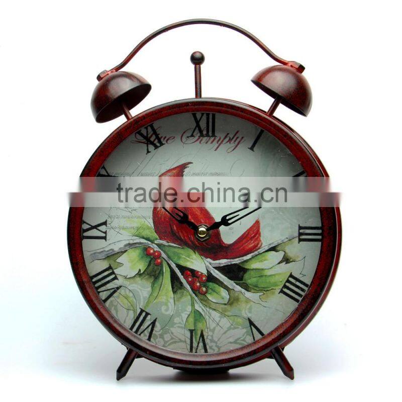 Decorative vintage desktop antique clock