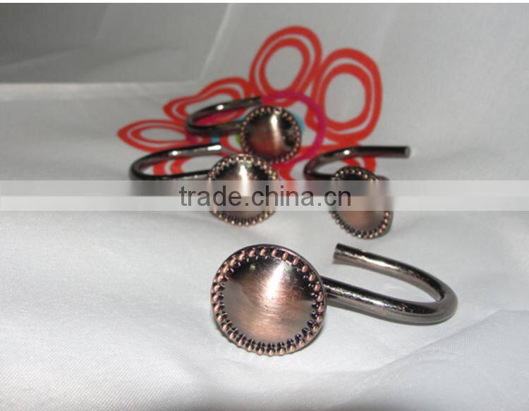 Shower Curtain Hooks, Chrome, 12-Pack/Metal Shower Curtain Rings Hanger Hooks For Shower Curtain Hanging