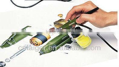 airbrush kit contain glass jar TG120F