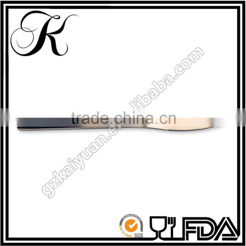 Cutlery gold plated,rose gold tableware,gold flatware