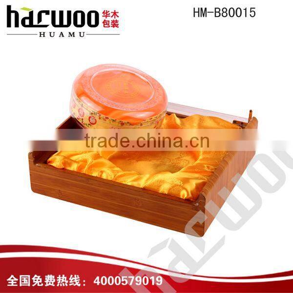 luxury customized logo printed wooden box