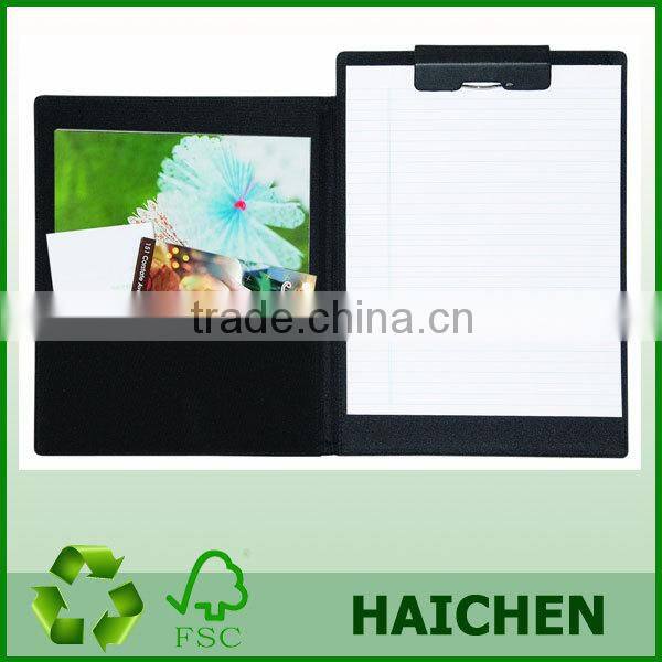 Pad Holder with Brass Plated Clipboard folder