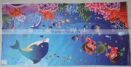 china manufacturer microfiber sea world custom printed beach towels