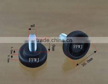 Hand twist screws, bolt star handle, wood quincunx plastic, rubber head fixed adjustment