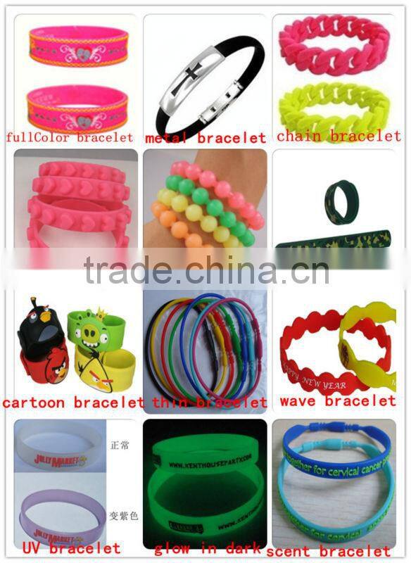 New colorful kids silicone bio magnetic bracelet