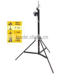 Telescopic lifting trussing tower , handwinch lighting stand